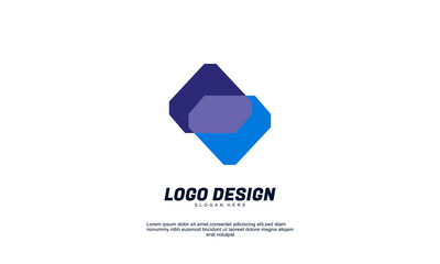 awesome creative company business transparent multicolor gradient design logo