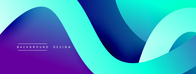 Abstract overlapping lines and circles geometric background with gradient colors