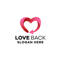 Love Gradient Logo Template