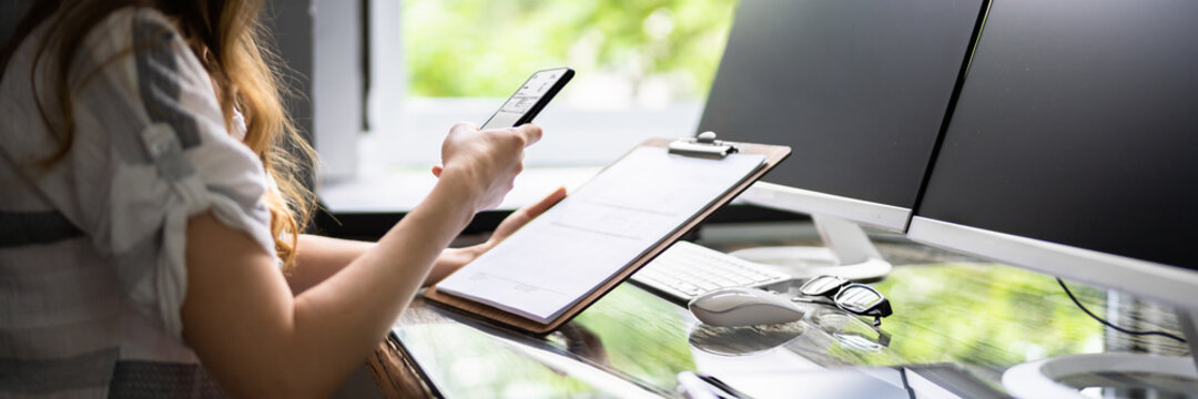 Invoice Document OCR. Taking Photo