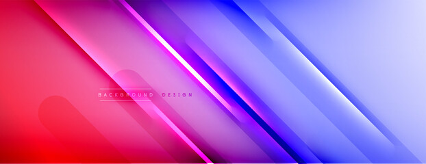 Abstract background. Shadow lines on bright shiny gradient background.