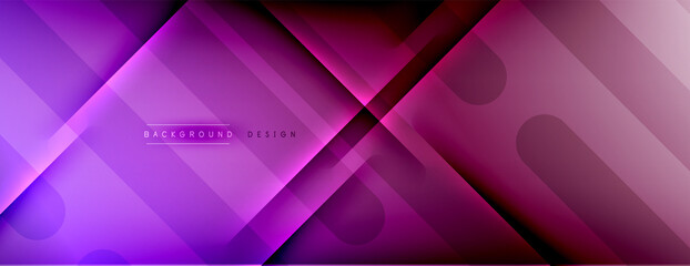 Abstract background. Shadow lines on bright shiny gradient background.