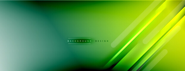 Abstract background - lines composition created with lights and shadows. Technology or business digital template. Trendy simple fluid color gradient abstract background with dynamic