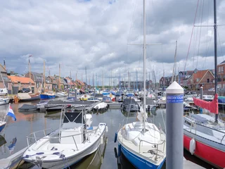 Fotobehang Spakenburg Marina, Utrecht Province, THe Netherlands © Holland-PhotostockNL