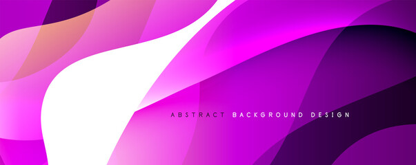 Trendy simple fluid color gradient abstract background with dynamic wave line effect. Vector Illustration For Wallpaper, Banner, Background, Card, Book Illustration, landing page