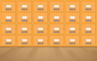 wooden locker in the locker room