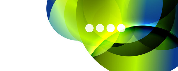 Fluid gradients, swirls and circles. Bright color lines. Vector Illustration For Wallpaper, Banner, Background, Landing Page