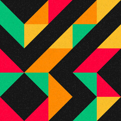 Abstract Geometric Pattern generative computational art illustration