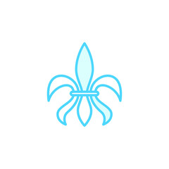 Illustration Vector Graphic of Fleur De Lis icon