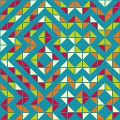 Abstract Geometric Pattern generative computational art illustration