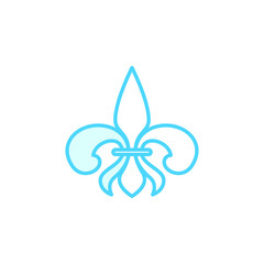 Illustration Vector Graphic of Fleur De Lis icon