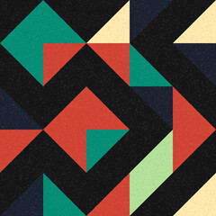 Abstract Geometric Pattern generative computational art illustration