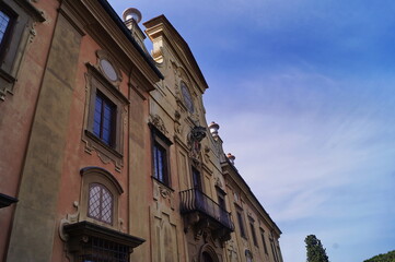 Facade of Villa Corsini in Castello, Florence, Italy 