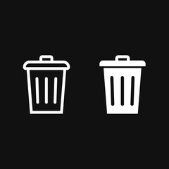 Trash can icon