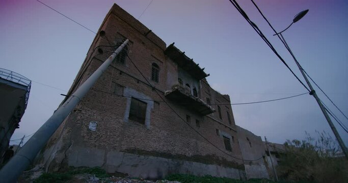Traditional Kurdish Architecture Near The Citadel in Erbil, Iraq