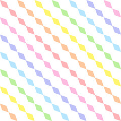 Pastel rainbow simple striped pattern. Abstract geometric diagonal stripes seamless pattern. Artistic design for web and print on textile, fabric, paper