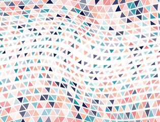 Cool triangles halftone backdrop. Fade triangular structure cover background. Geometric