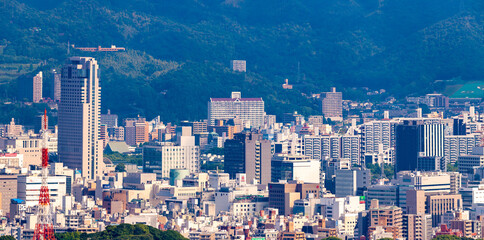 広島市中心部の町並み