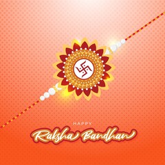 Vector illustration for Indian festival Raksha Bandhan means the thread of love bond.