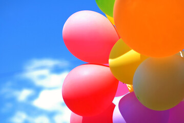 Сolorful balloons against the sky