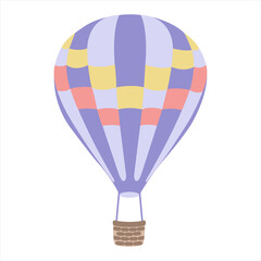 Naklejka premium purple hot air balloon