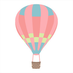 Fototapeta premium pink hot air balloon