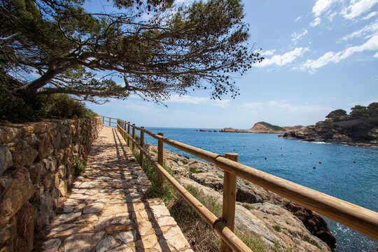 Idyllic beach Aiguablava of near Fornells village, Costa Brava, Spain