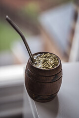 Traditional Argentinian Mate gourd