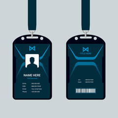 Elegant identity card design