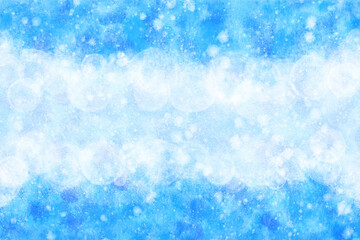 空 雲 青 水彩 夏 背景