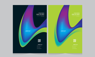 Abstract brochure template, cover design annual report, magazine