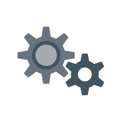 噛み合っている歯車のイラスト