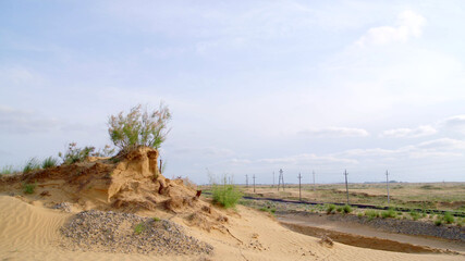 Railway through the desert