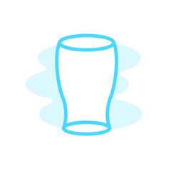 Illustration Vector Graphic of Glass Water icon