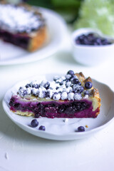 delicious blueberry shortcake for breakfast