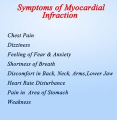 Eight Symptoms of Myocardial Infraction