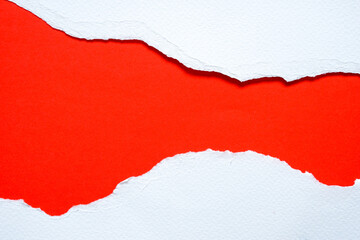 red torn paper