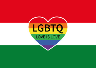 hungary lgbt flag, hungary lgbtq flag, hungary pride month, love is love