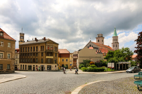 Blick auf die Altstadt von Zittau vom Klosterplatz aus