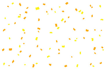 Yellow confetti illustration