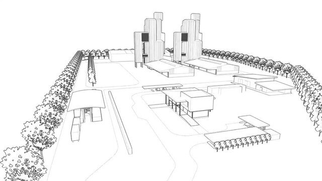 3D animation of industrial project