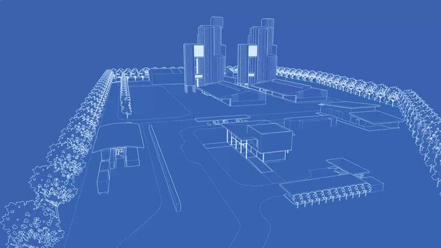 3D animation of industrial project