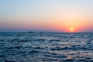 Fototapeta premium Sunset, seascape