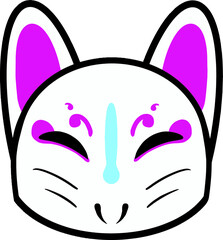 Purple fox mask