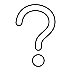 Vector Questions Outline Icon Design
