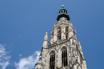 Fototapeta na wymiar Grote of Onze-Lieve-Vrouwekerk Breda, Noord-Holland Province, The Netherlands
