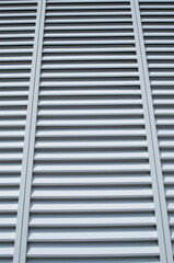 Light gray metal ventilation grille close