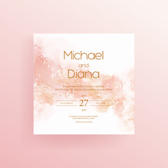 Fluid marble canvas abstract painting background with gold dust texture