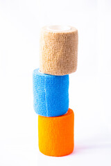 blue and yellow sponge
