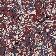 Naklejka premium Seamless abstract organic shape pattern for print. High quality illustration. Small broken pieces or shards arranged neatly into an attractive trendy texture. Seamless repeat raster jpg swatch.
